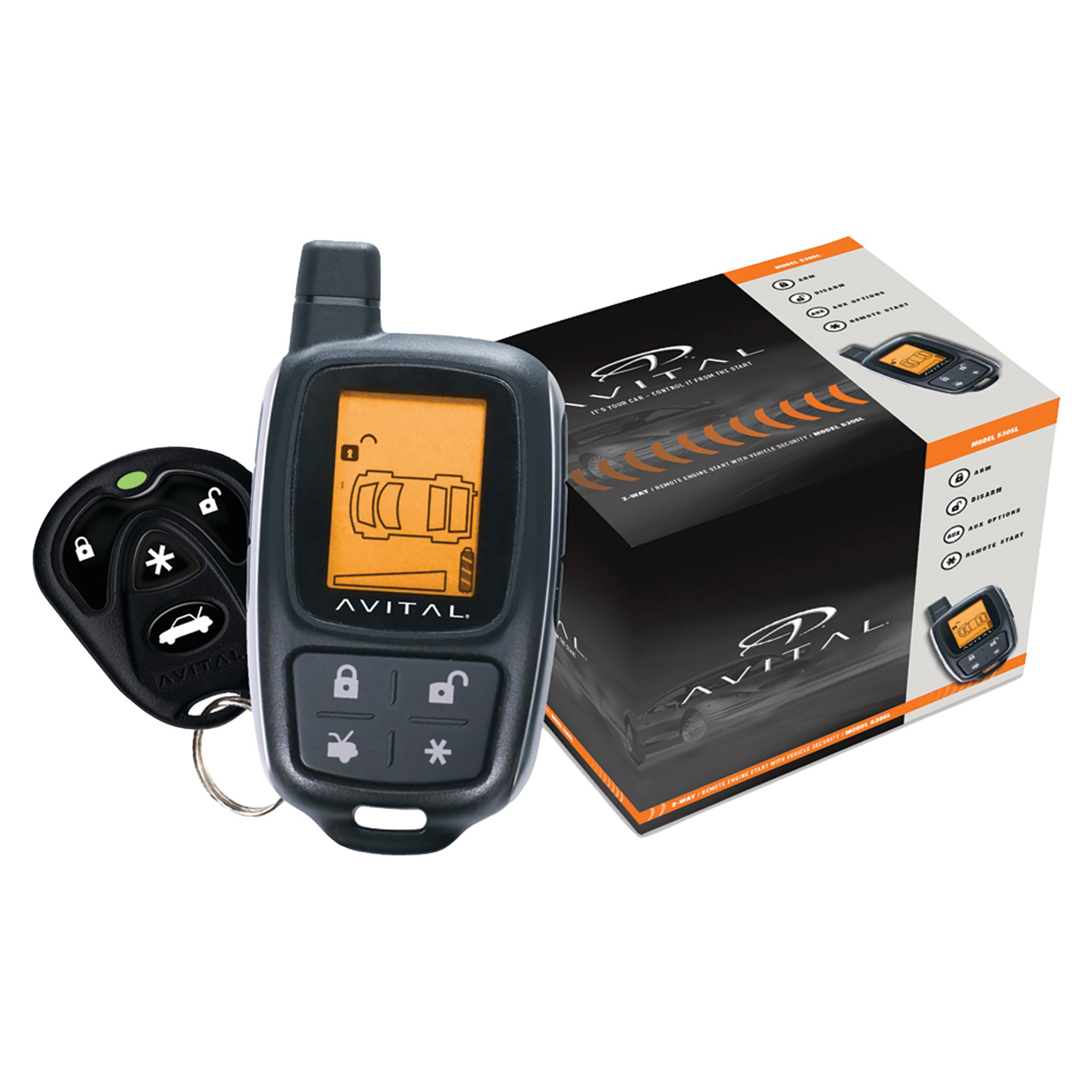 Avital, 2-Way Security Remote-Start System, Power Source Battery, Model# 5305L